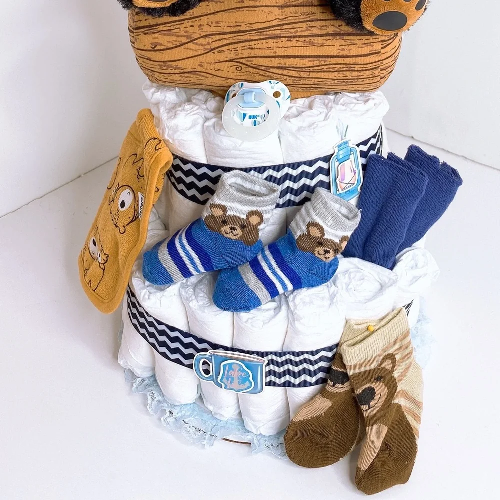 Fisherman Diaper Cake